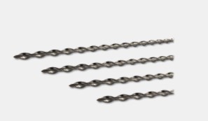 Barra helicoidal de acero inoxidable AISI 304/316, Steel Dryfix 12 de Kerakoll. 12x800 mm